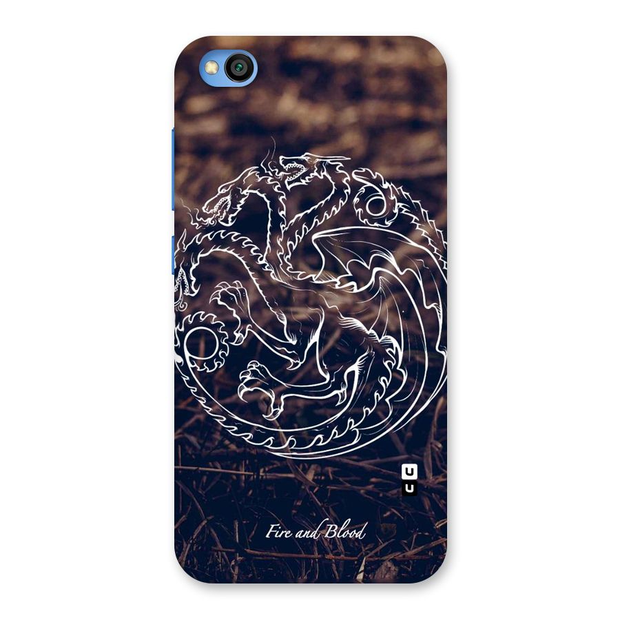 White Circle Back Case for Redmi Go