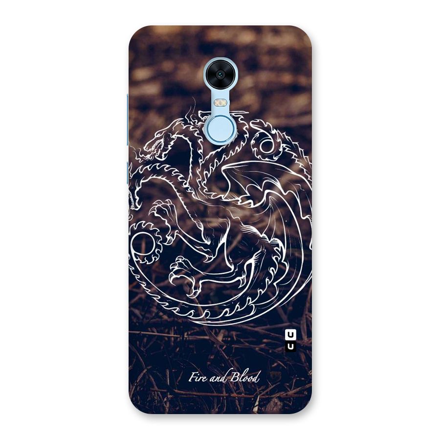 White Circle Back Case for Redmi Note 5