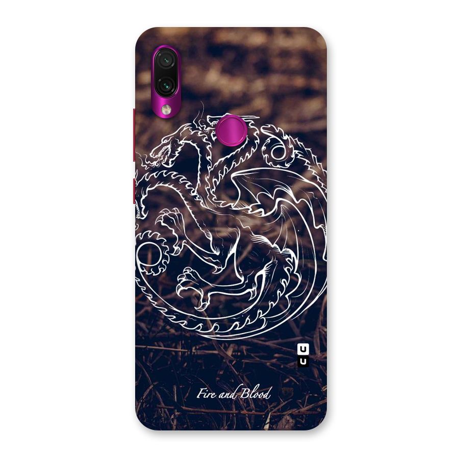 White Circle Back Case for Redmi Note 7 Pro