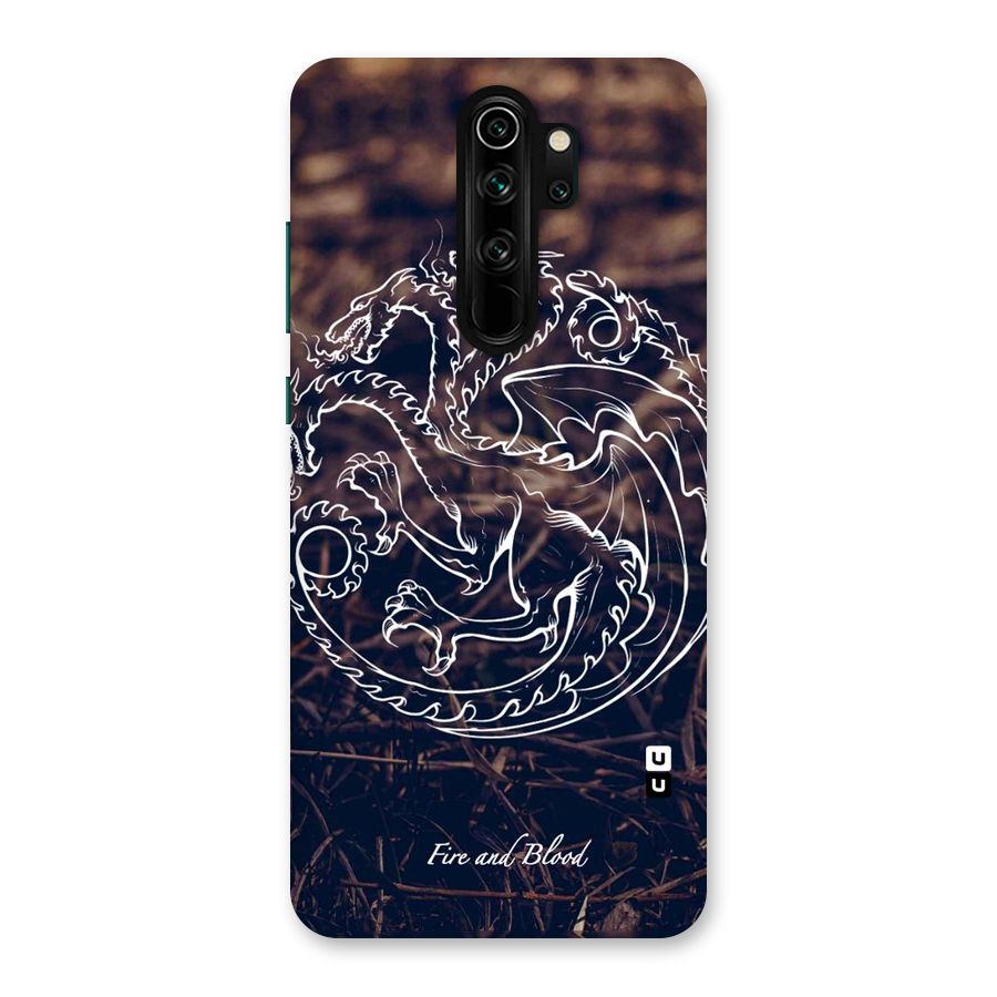 White Circle Back Case for Redmi Note 8 Pro
