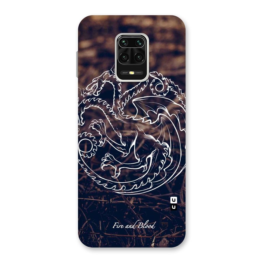 White Circle Back Case for Redmi Note 9 Pro