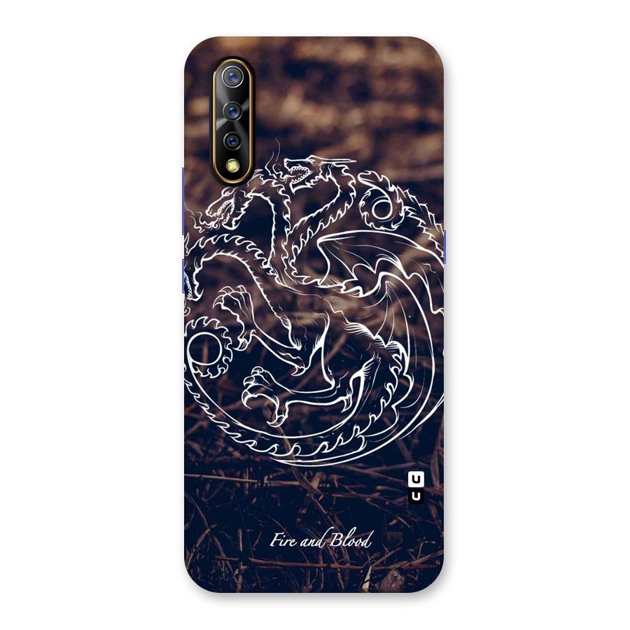 White Circle Back Case for Vivo S1
