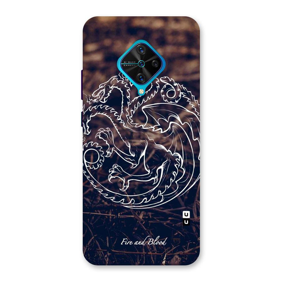 White Circle Back Case for Vivo S1 Pro