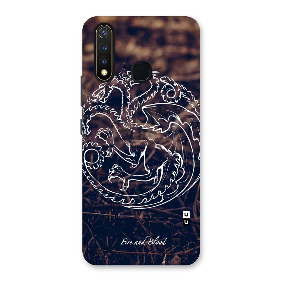 White Circle Back Case for Vivo U20