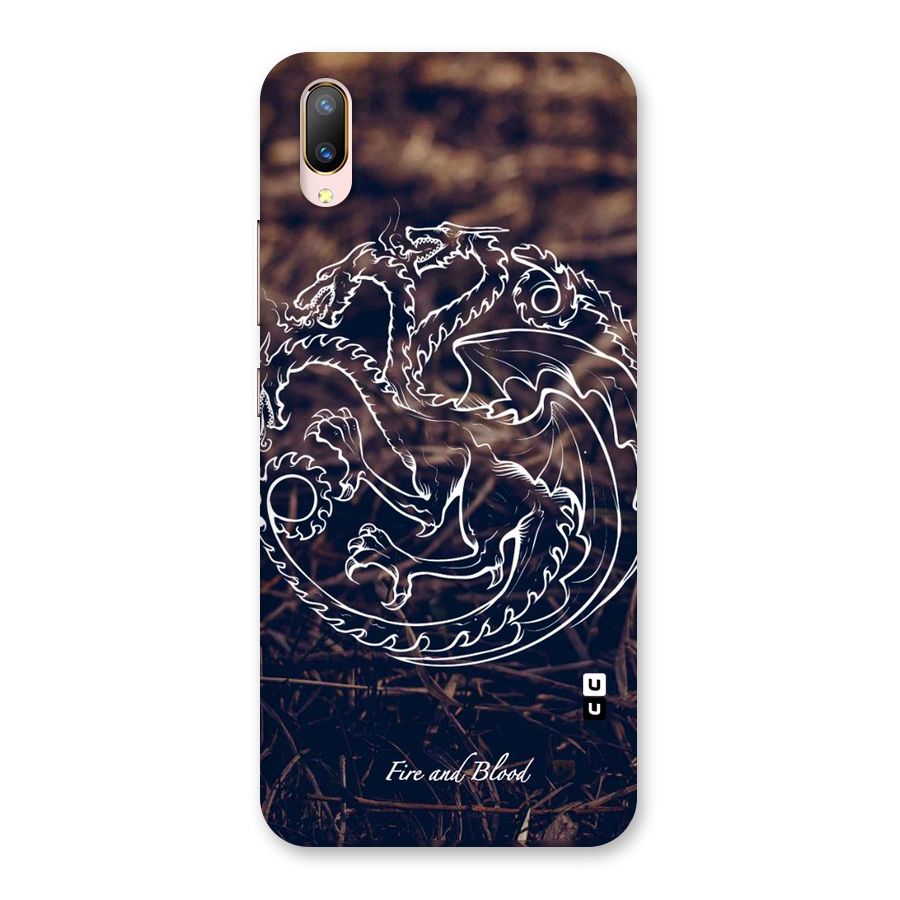 White Circle Back Case for Vivo V11 Pro