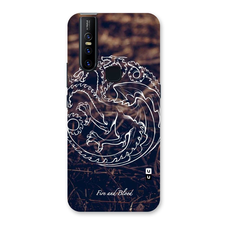 White Circle Back Case for Vivo V15