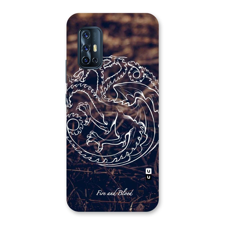 White Circle Back Case for Vivo V17