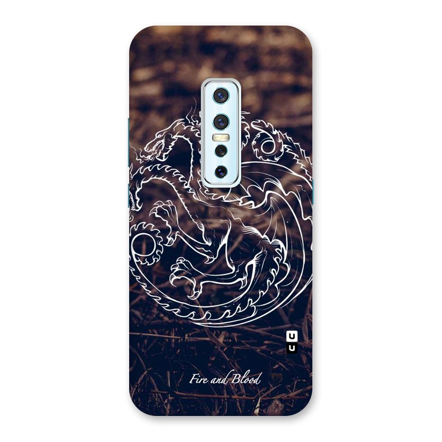 White Circle Back Case for Vivo V17 Pro