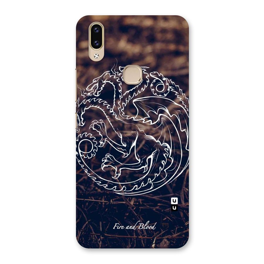 White Circle Back Case for Vivo V9 Youth