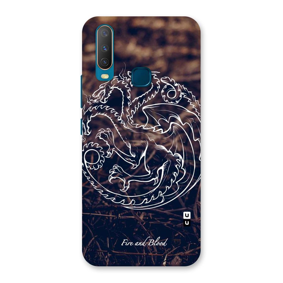 White Circle Back Case for Vivo Y11