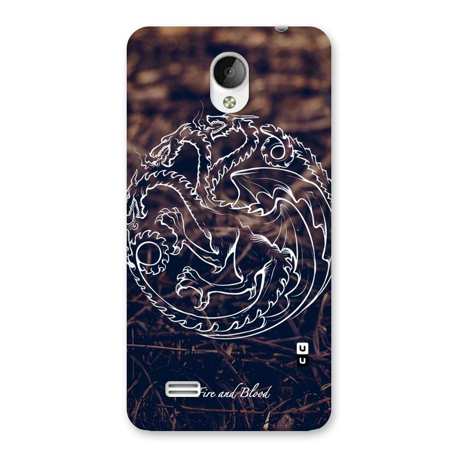 White Circle Back Case for Vivo Y21