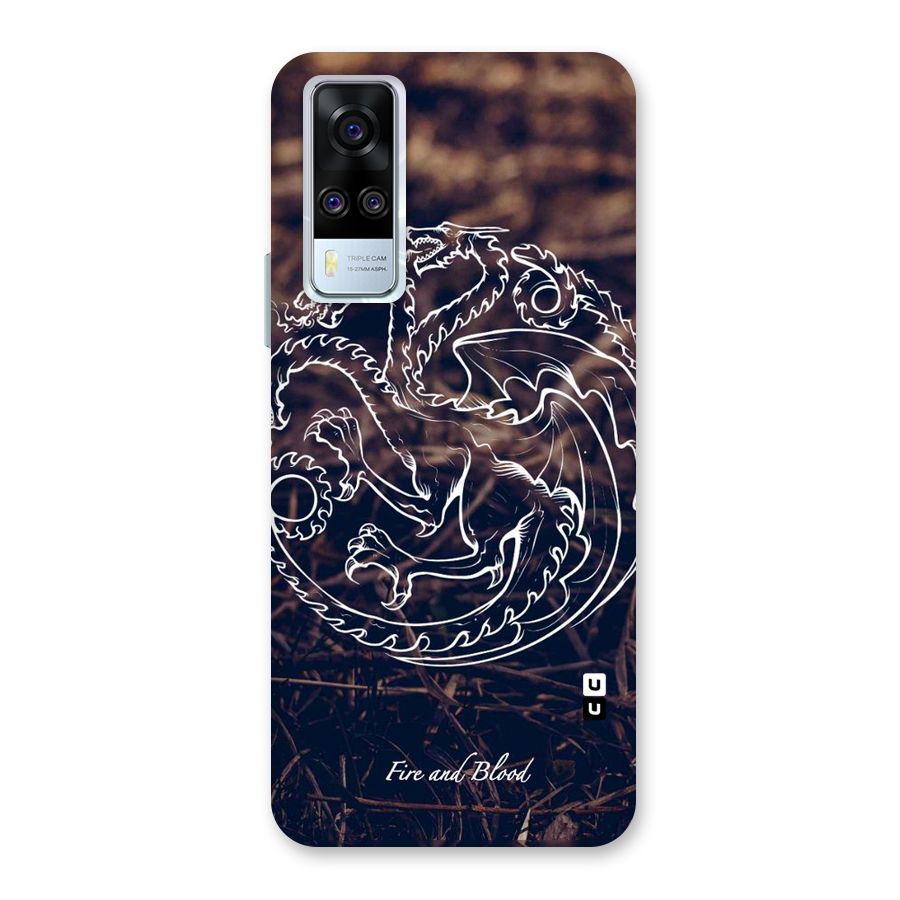 White Circle Back Case for Vivo Y31