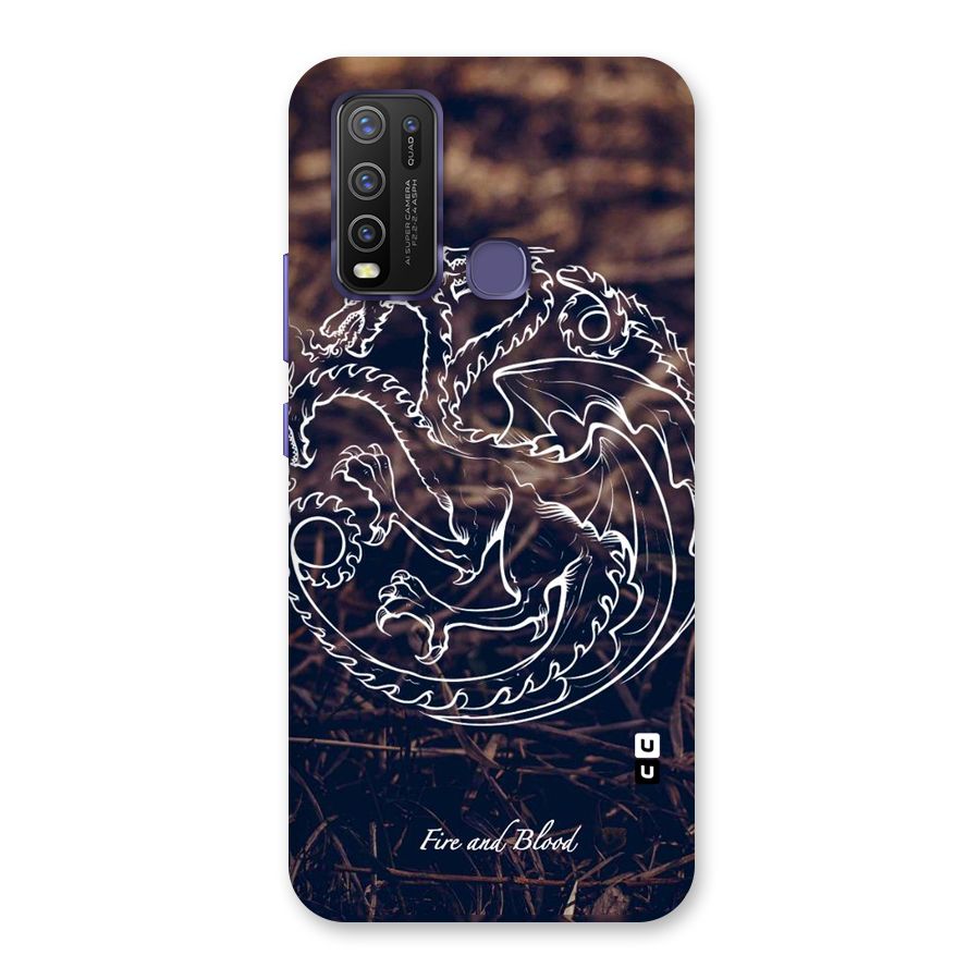 White Circle Back Case for Vivo Y50