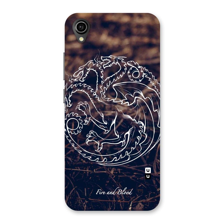 White Circle Back Case for Vivo Y91i