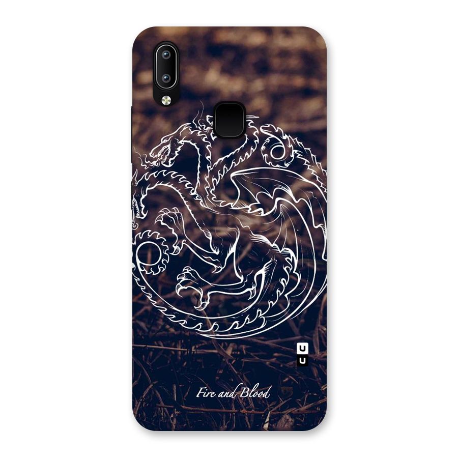 White Circle Back Case for Vivo Y93