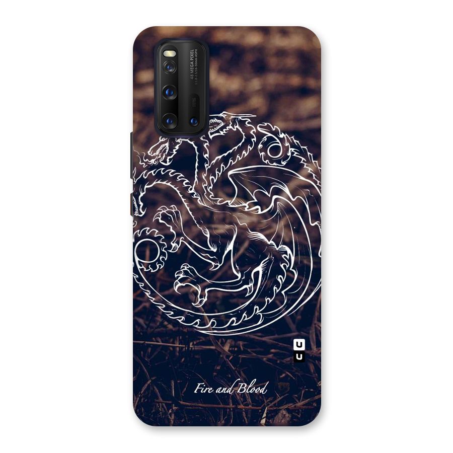 White Circle Back Case for Vivo iQOO 3