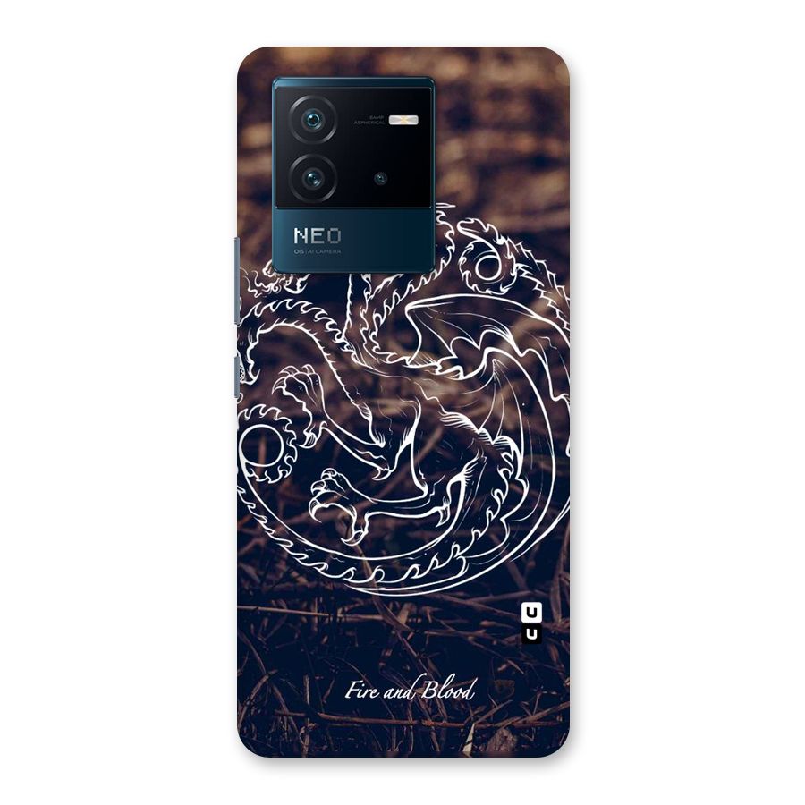 White Circle Back Case for Vivo iQOO Neo 6 5G