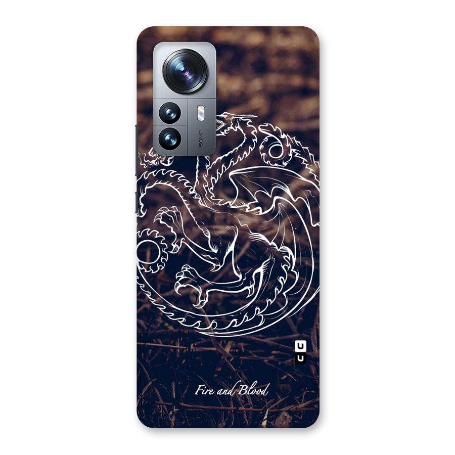 White Circle Back Case for Xiaomi 12 Pro