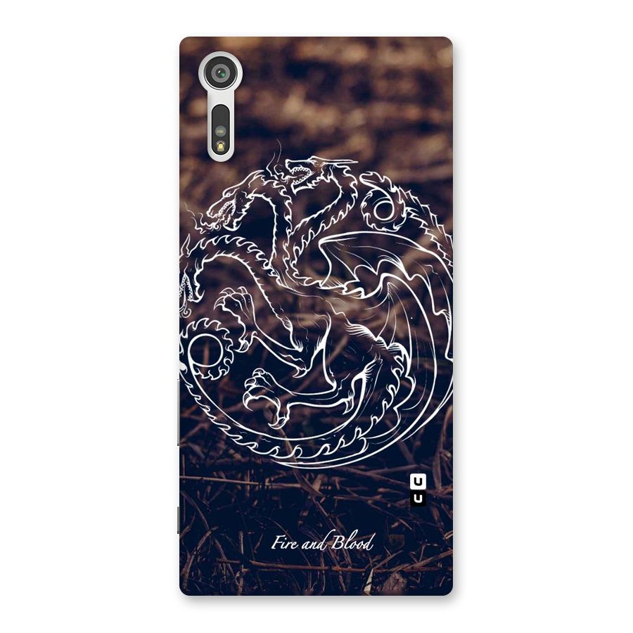 White Circle Back Case for Xperia XZ