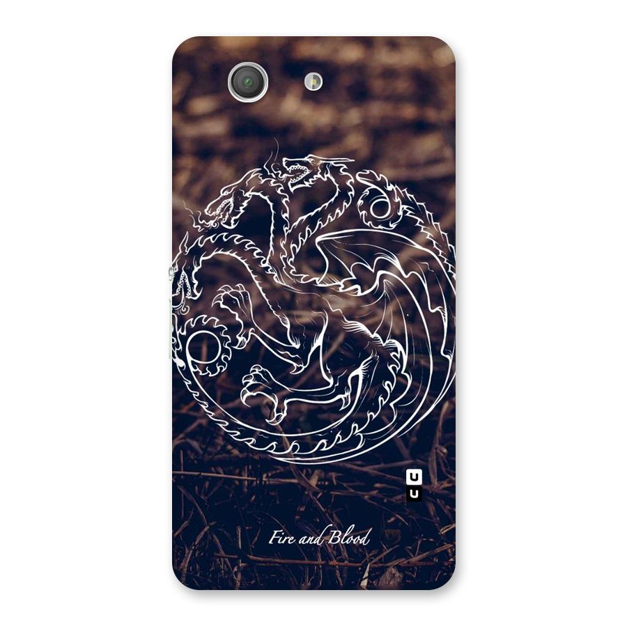 White Circle Back Case for Xperia Z3 Compact