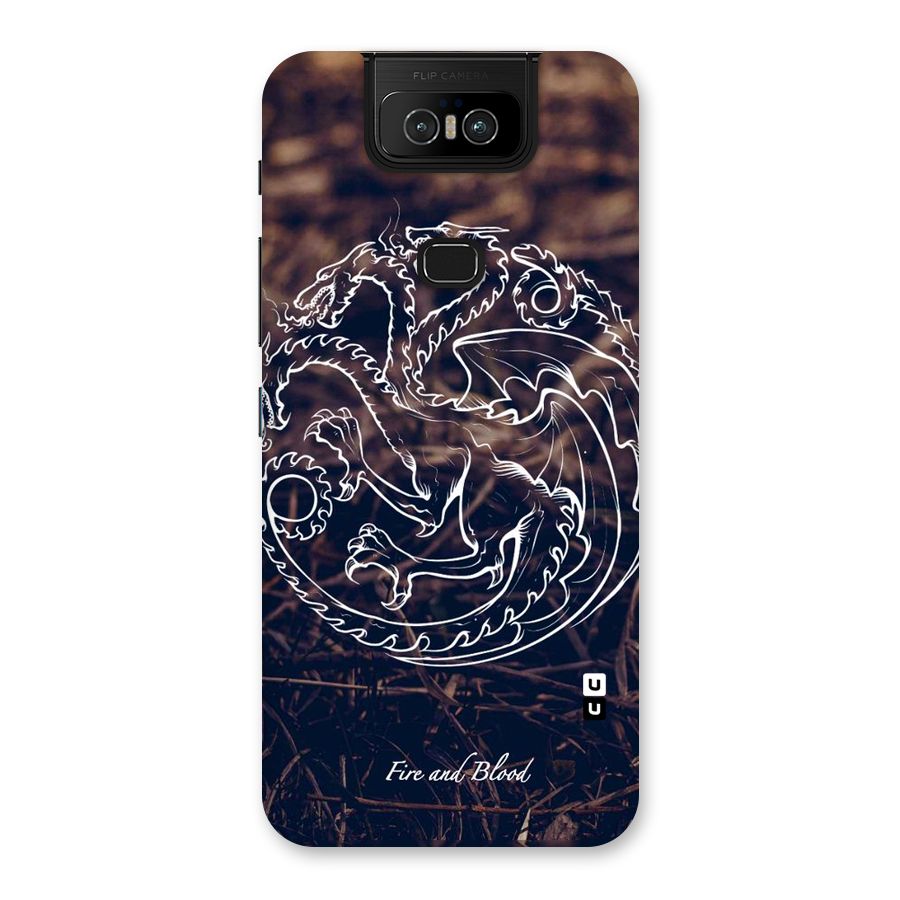 White Circle Back Case for Zenfone 6z