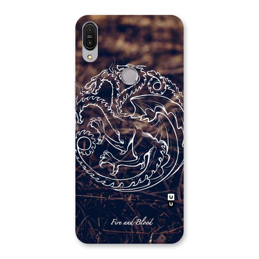 White Circle Back Case for Zenfone Max Pro M1