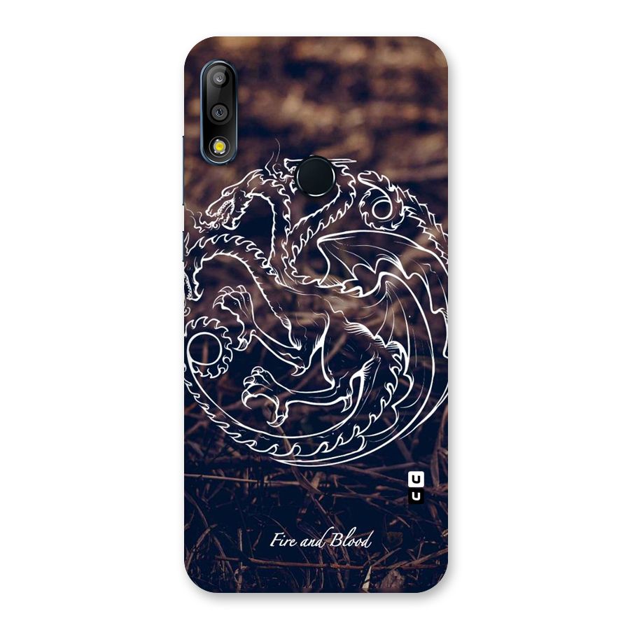 White Circle Back Case for Zenfone Max Pro M2
