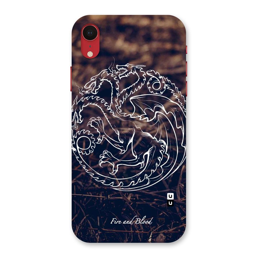 White Circle Back Case for iPhone XR