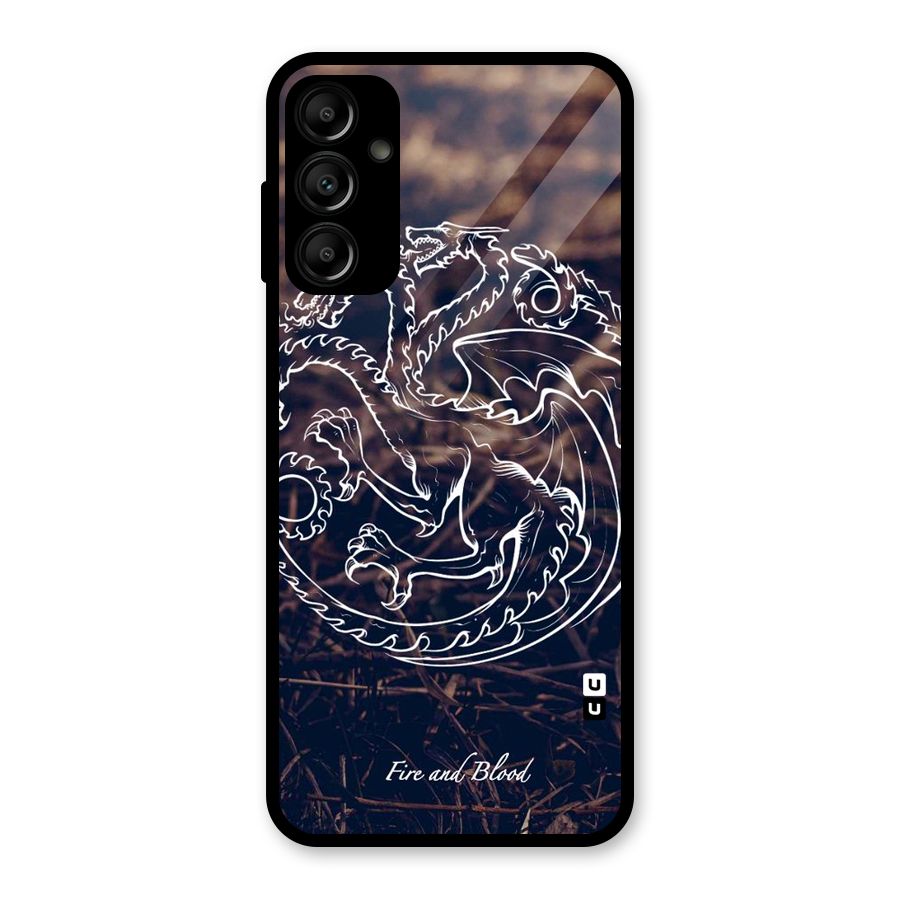 White Circle Glass Back Case for Galaxy A14 5G