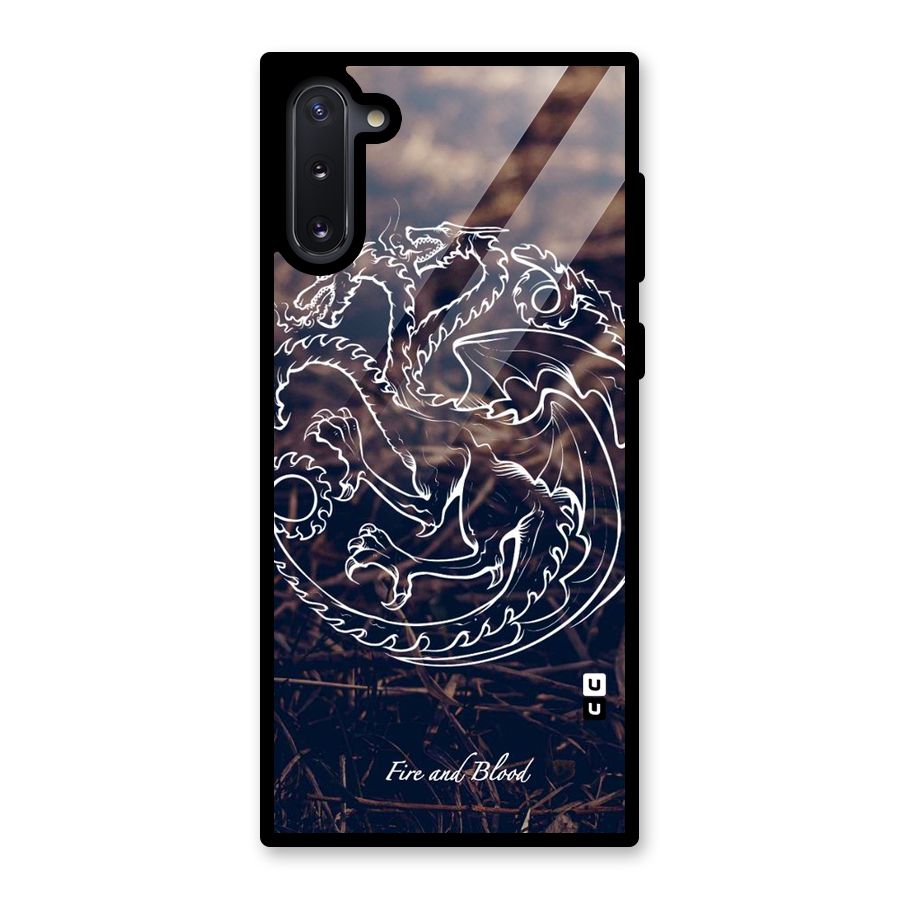 White Circle Glass Back Case for Galaxy Note 10