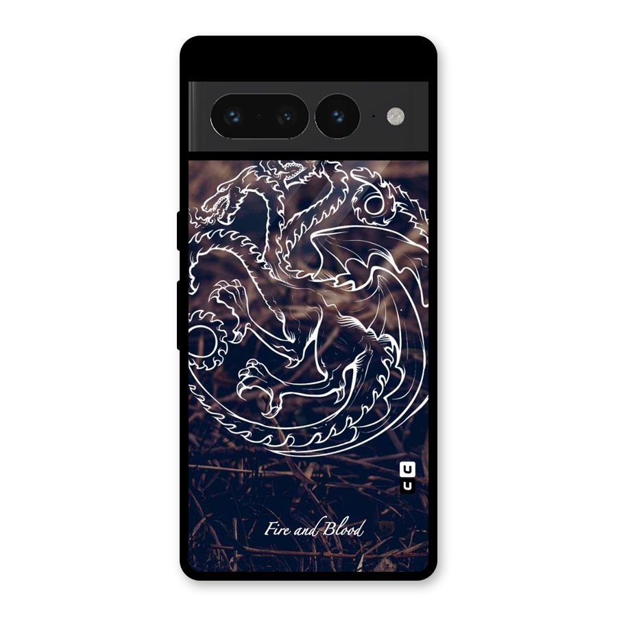 White Circle Glass Back Case for Google Pixel 7 Pro