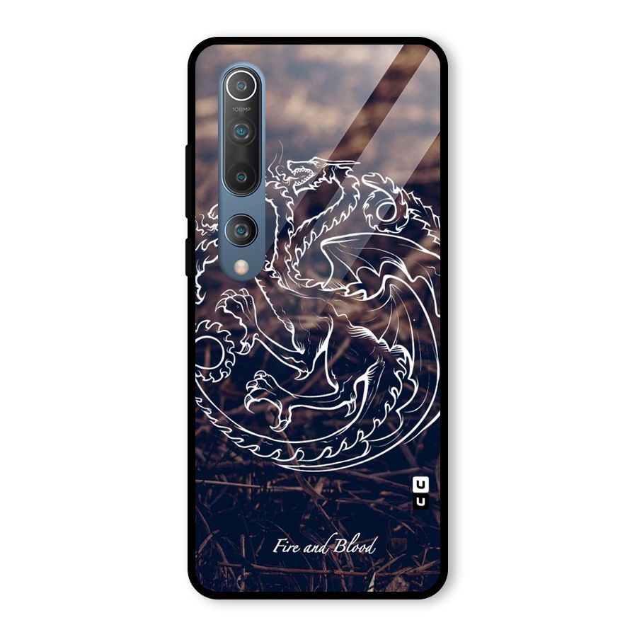 White Circle Glass Back Case for Mi 10