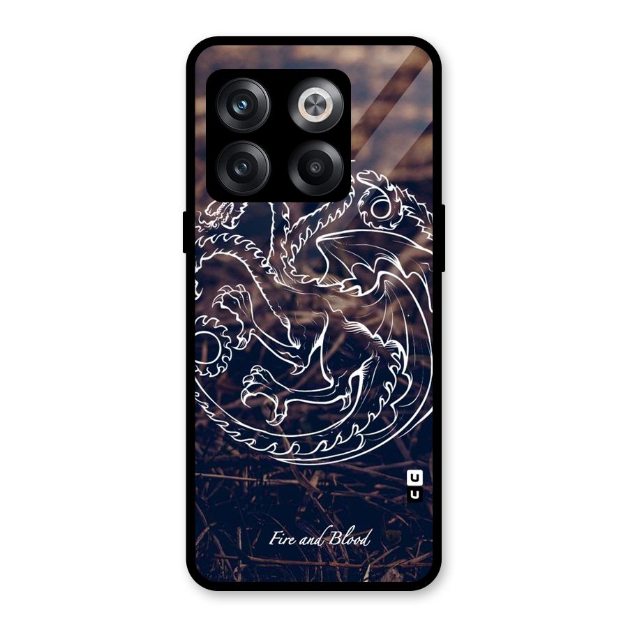 White Circle Glass Back Case for OnePlus 10T