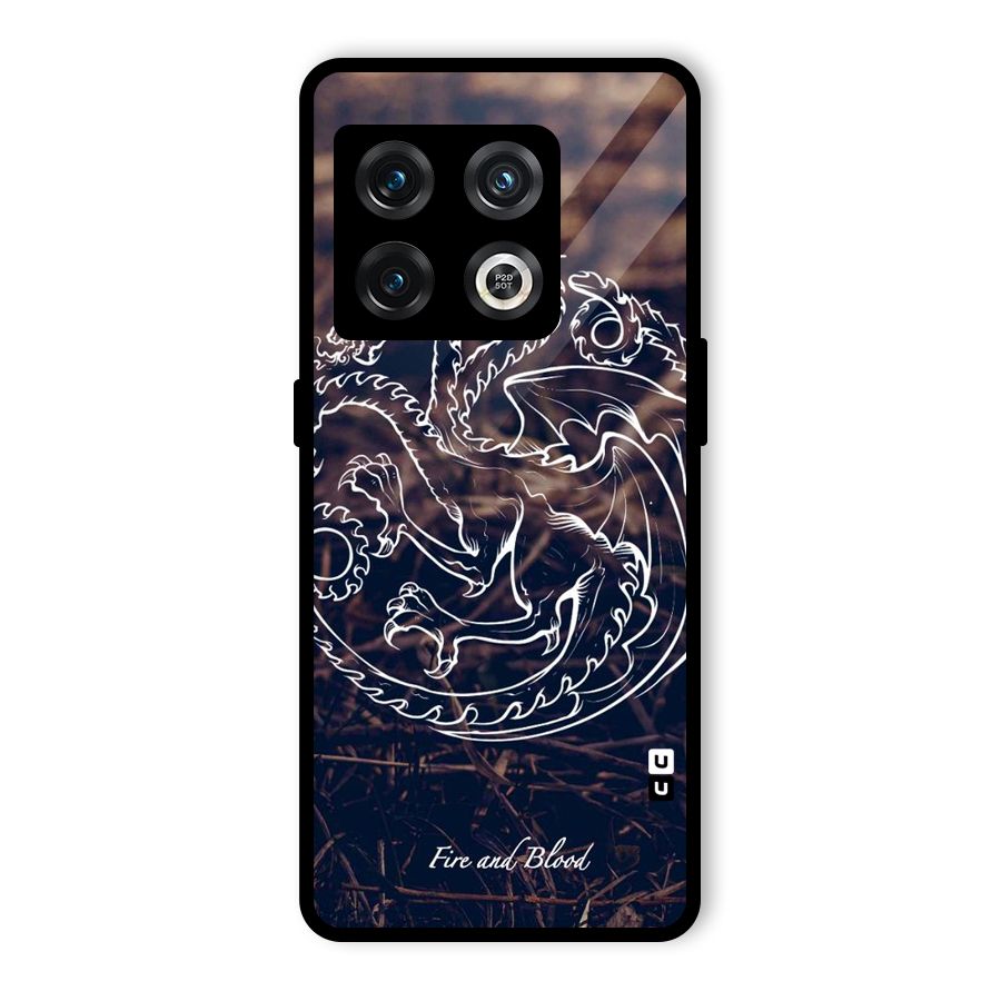 White Circle Glass Back Case for OnePlus 10 Pro 5G