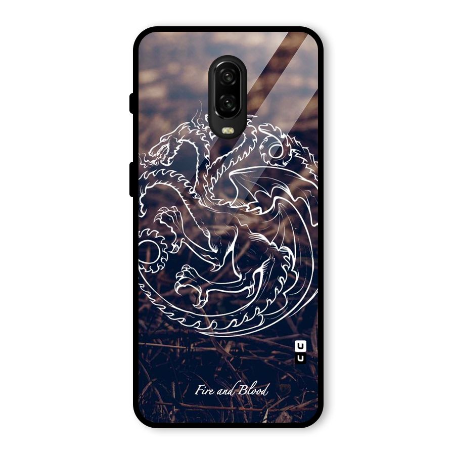 White Circle Glass Back Case for OnePlus 6T