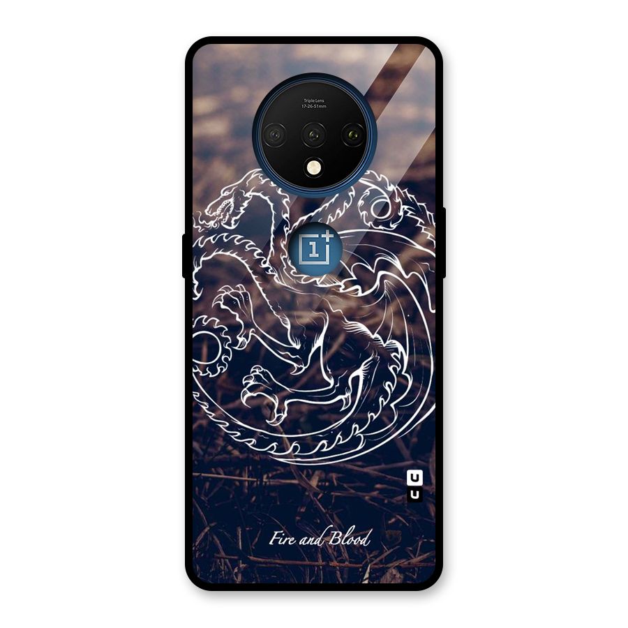 White Circle Glass Back Case for OnePlus 7T