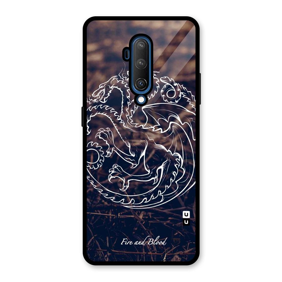 White Circle Glass Back Case for OnePlus 7T Pro