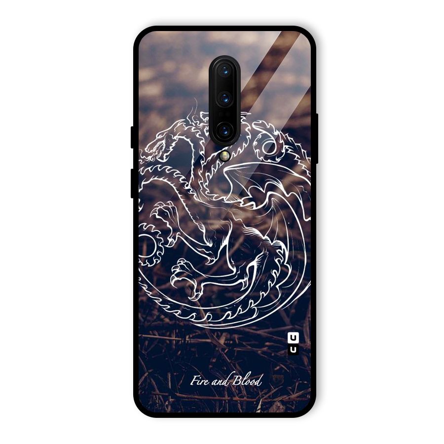 White Circle Glass Back Case for OnePlus 7 Pro