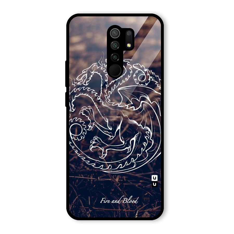 White Circle Glass Back Case for Poco M2