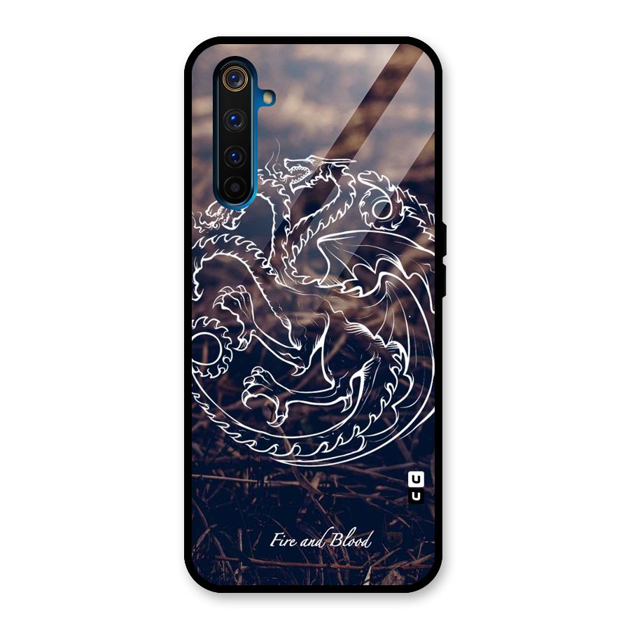 White Circle Glass Back Case for Realme 6 Pro