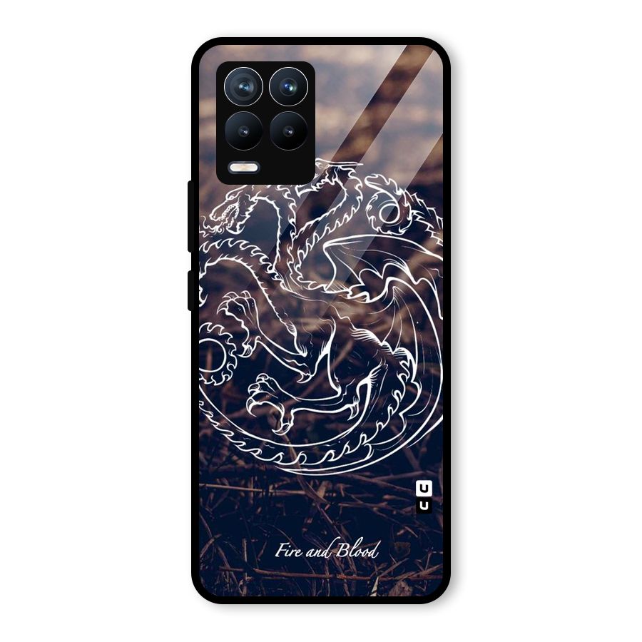 White Circle Glass Back Case for Realme 8