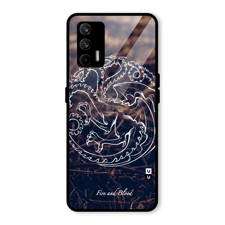 White Circle Glass Back Case for Realme GT 5G