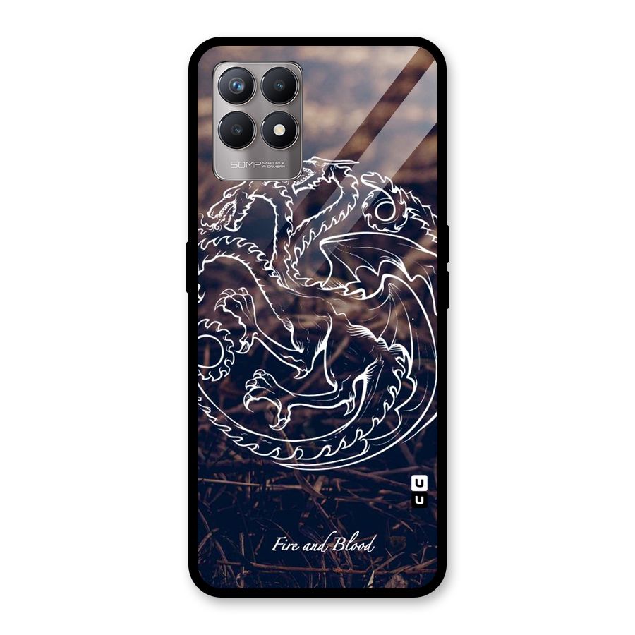 White Circle Glass Back Case for Realme Narzo 50