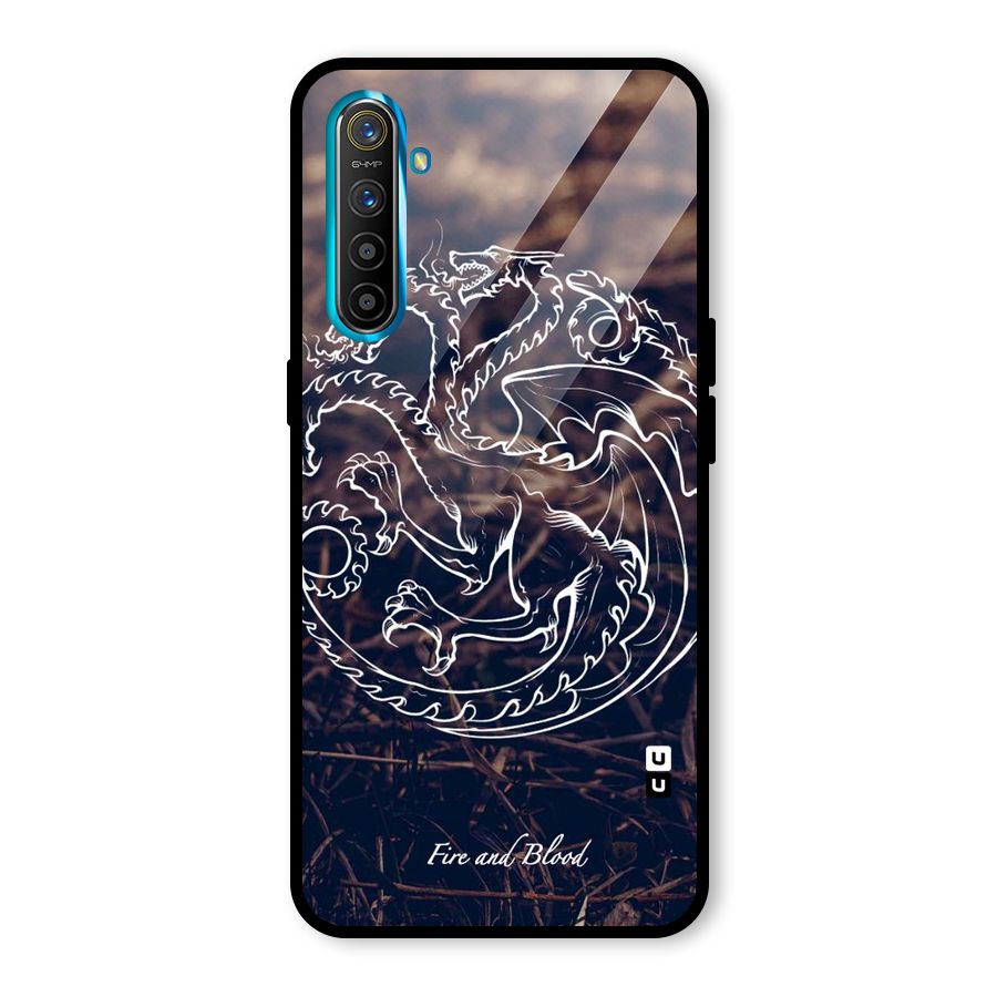 White Circle Glass Back Case for Realme X2