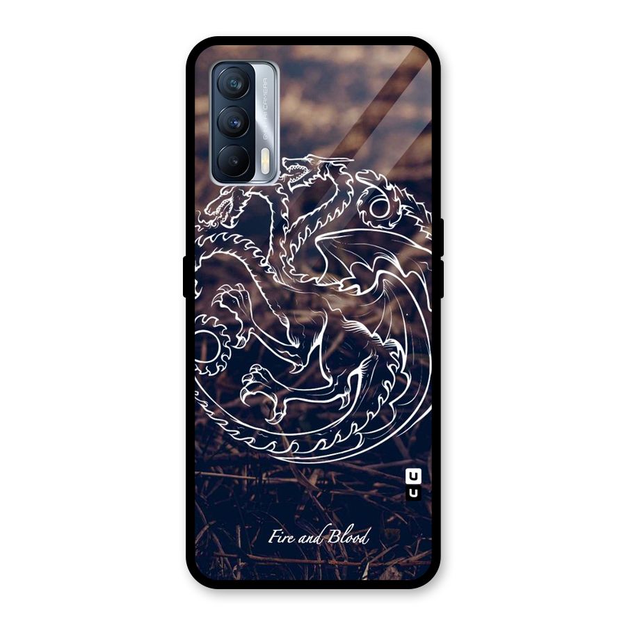 White Circle Glass Back Case for Realme X7