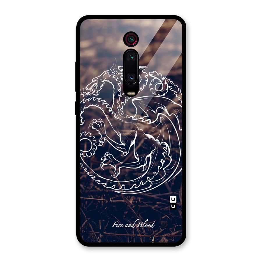 White Circle Glass Back Case for Redmi K20 Pro