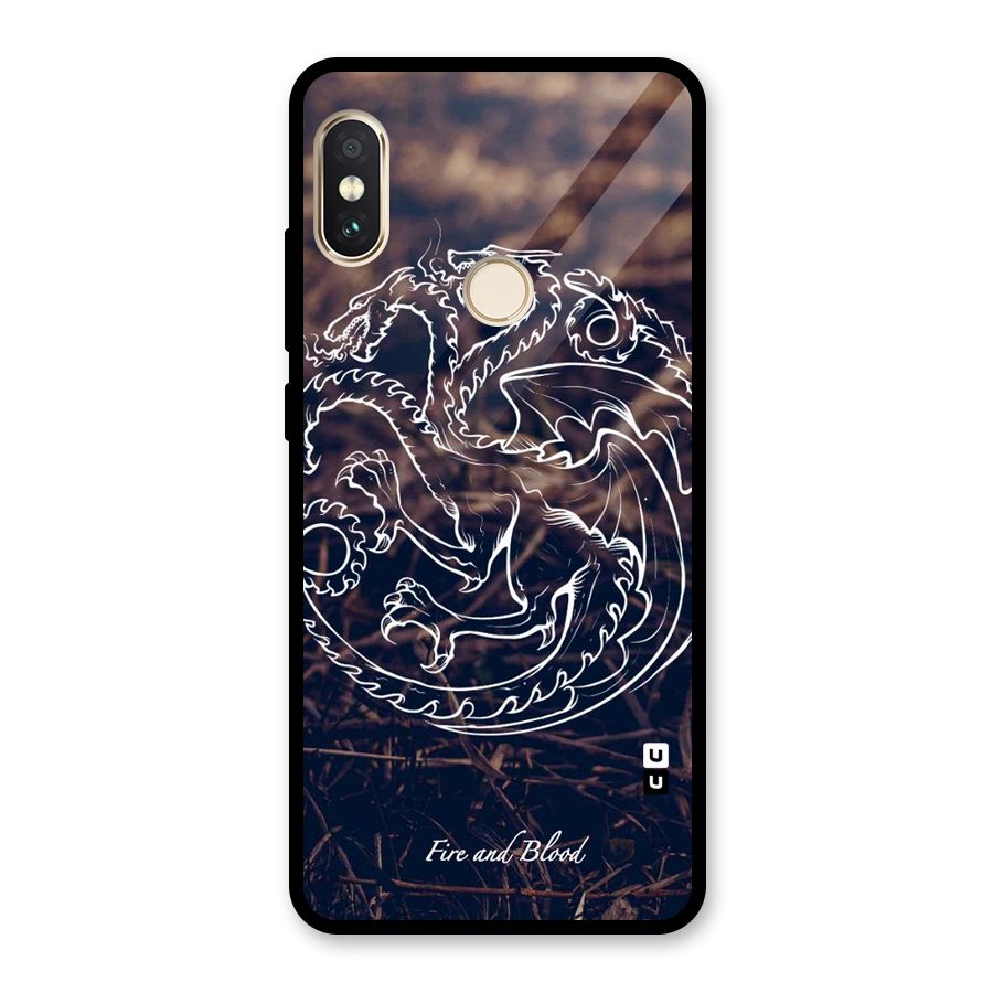 White Circle Glass Back Case for Redmi Note 5 Pro