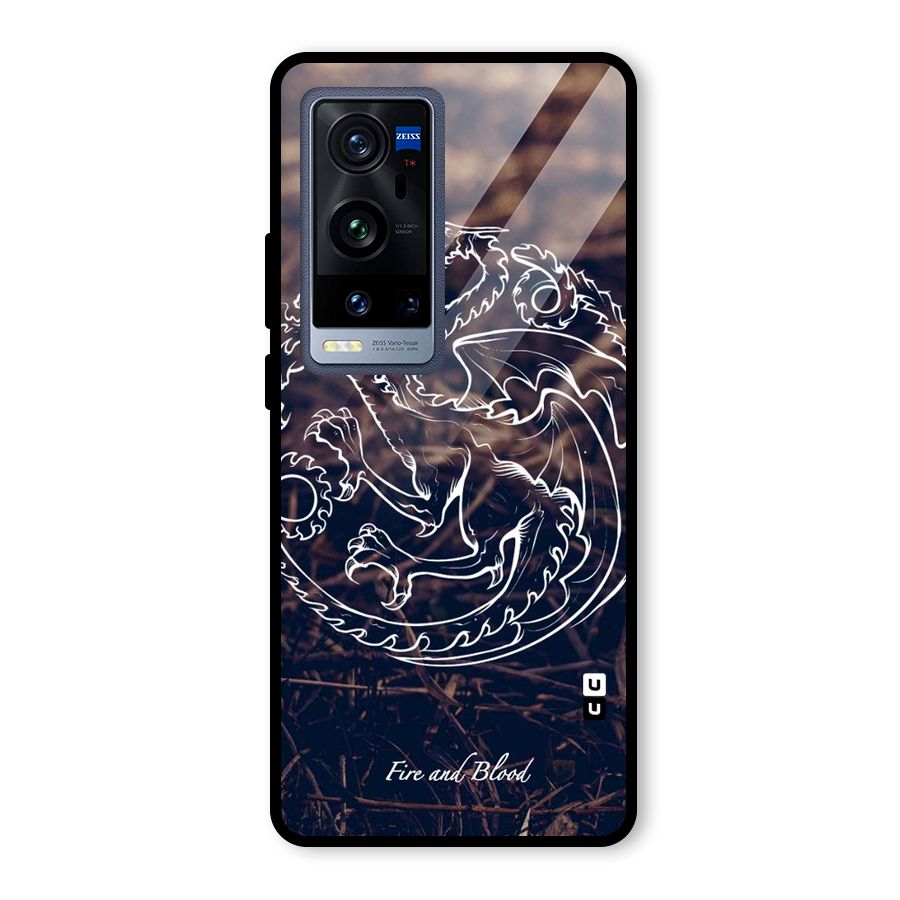 White Circle Glass Back Case for Vivo X60 Pro Plus