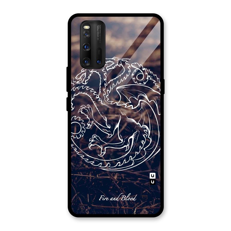 White Circle Glass Back Case for Vivo iQOO 3