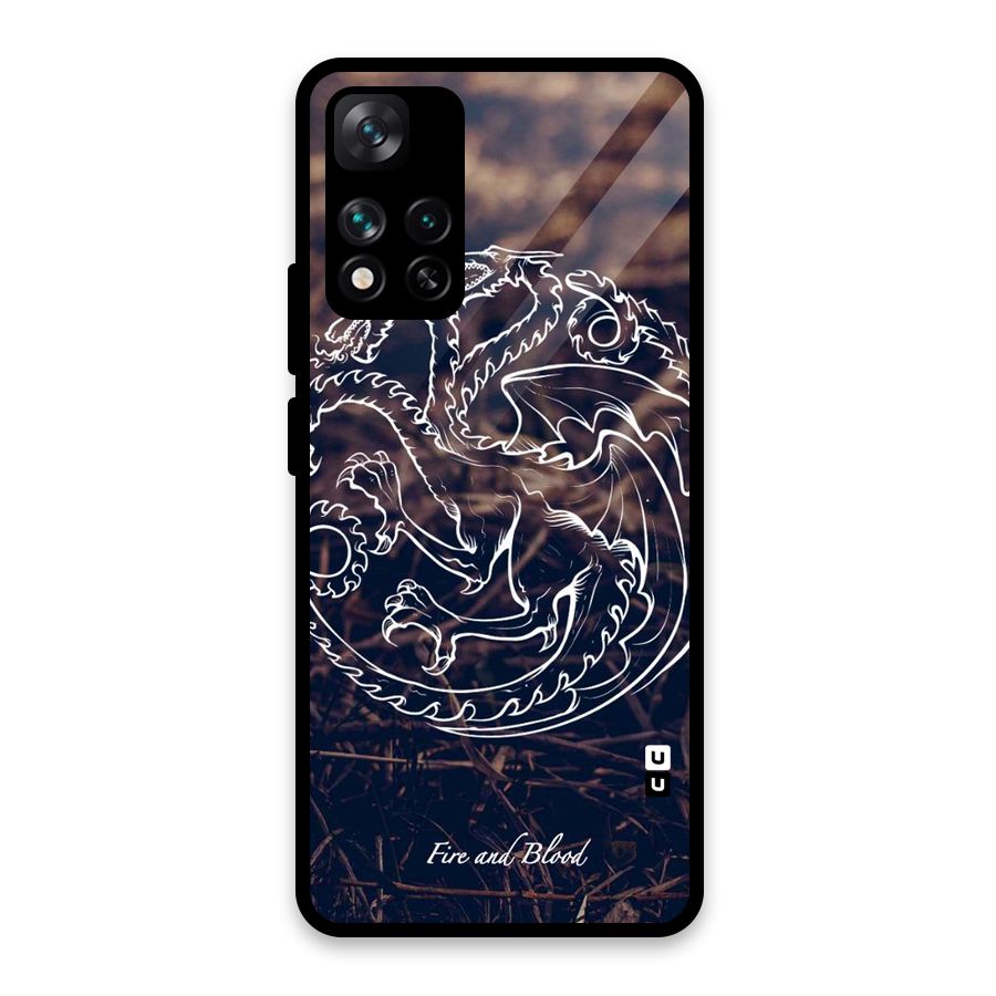 White Circle Glass Back Case for Xiaomi 11i HyperCharge 5G